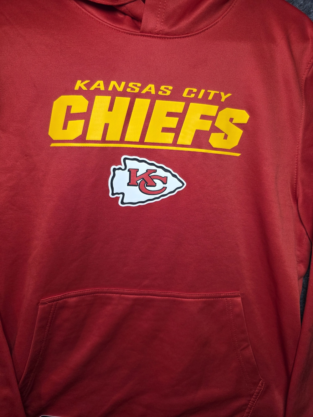 NFL Combine Kansas City Chiefs Red Hoodie Sweatshirt Men's Medium Football
